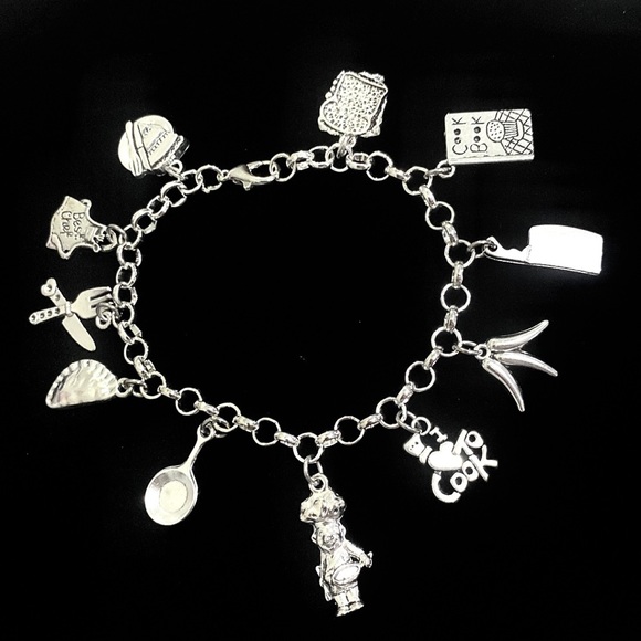 Chef Charm Bracelet Cook Culinary Arts Theme - Picture 10 of 10
